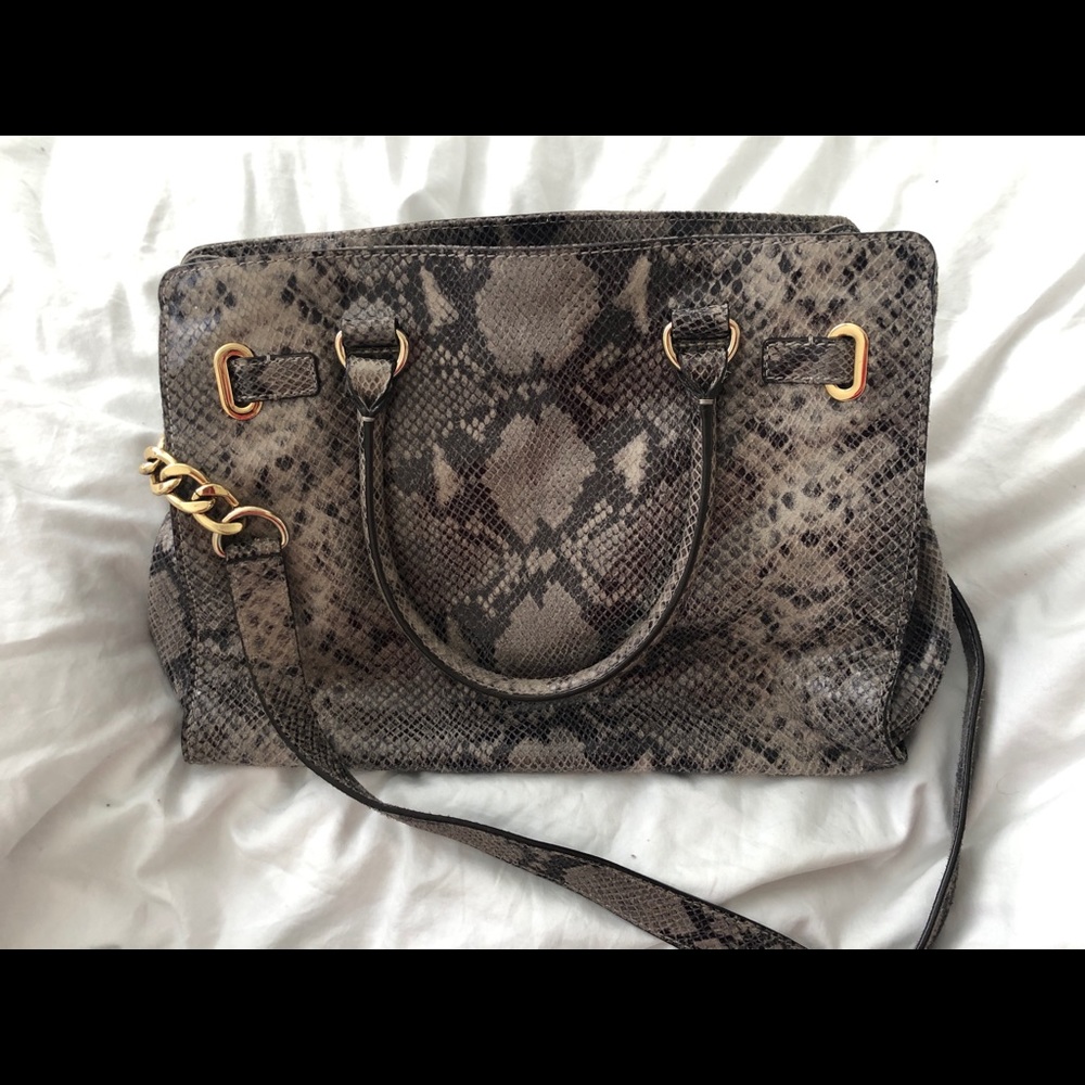 Michael Kors Leather Python Bag - image 4